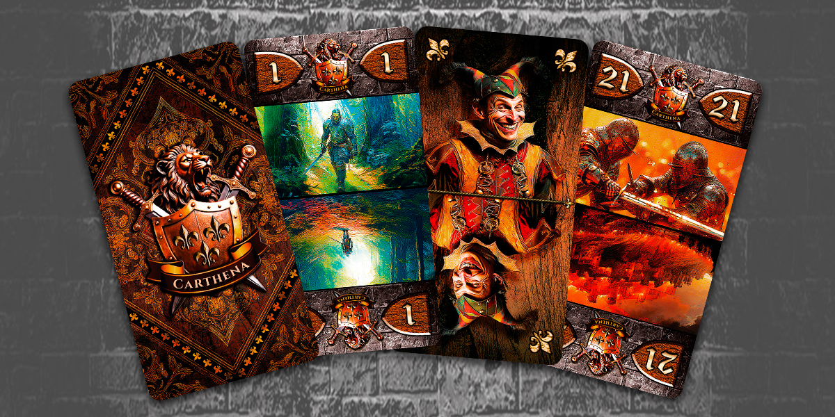 Jeu de Tarot Français Médiéval – Image 6