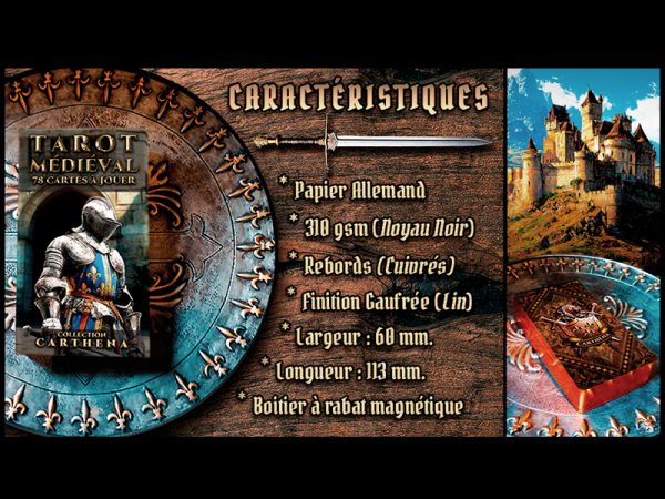 Jeu de Tarot Français Médiéval