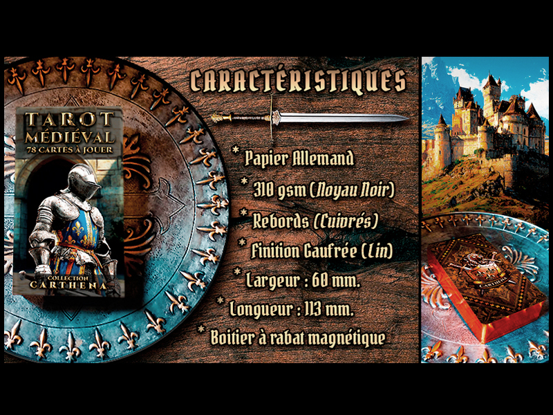 Jeu de Tarot Français Médiéval – Image 10